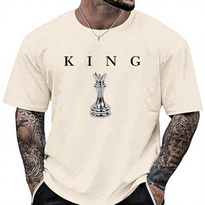 T-shirt pour homme à coupe ample et épaules tombantes, imprimé graphique personnalisé, qualité supérieure, 100% coton épais 240 GSM, directement de l'usine - Product Image 2