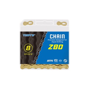 <span class=keywords><strong>Cadena</strong></span> de Bicicleta TOOPRE Totalmente Electrochapada de 8-11 Velocidades, <span class=keywords><strong>Dorada</strong></span>, de Acero Antioxidante, para Bicicleta de Montaña y Carretera, con Características de Seguridad - Product Image 5