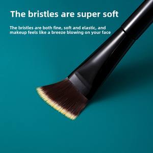 Brocha de Maquillaje Profesional Ultrafina, Sin Marcas, No Absorbe el Producto, con Cabeza Plana Pulida de Una Línea para Base de Maquillaje - Product Image 6