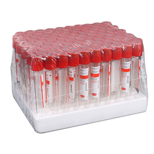 หลอดเก็บเลือดสุญญากาศในห้องปฏิบัติการ หลอดเก็บตัวอย่างเลือดสัตว์ หลอดแรงดันลบแบบใช้แล้วทิ้ง หลอดสารป้องกันการแข็งตัวของเลือด - Product Image 2
