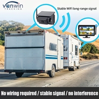 Système de sécurité de secours WiFi à énergie solaire, capteur d'image CCD étanche, caméra de tableau de bord pour voitures, camping-cars, camions et remorques