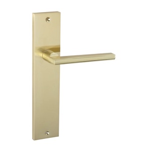 Manija de placa de aluminio/acero inoxidable Rectangular de estilo español, manija de placa Ovalada para puertas de madera interiores o exteriores - Product Image 6