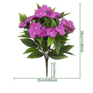 ช่อดอกไม้ประดิษฐ์สำหรับตกแต่งงานแต่งงานช่อ<span class=keywords><strong>ดอก</strong></span>ไม้ทำจากผ้าไหมสำหรับตกแต่งบ้านและสำนักงาน - Product Image 6