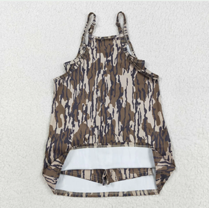 Vestidos cortos de yoga con tirantes y estampado de camuflaje del sur para niñas hermanas, hasta la rodilla - Product Image 4