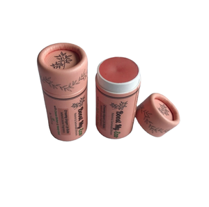100% di cartone Kraft vuoto biodegradabile Push up contenitori deodoranti 0.15 oz tubi di cartone di carta organiche per balsamo per labbra - Product Image 2