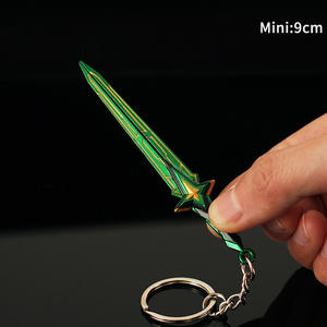 Llavero Valorant Comet Sword Awareness, llavero, modelo de pistola de Metal, piezas, cinta, colgante de Navidad, llavero - Product Image 4