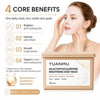 Masque Quotidien au Glutathion de Galactomyces – Masque Visage Végétalien en Tissu pour une Peau Éclatante et Hydratée – Soin Illuminateur pour une Peau de Verre
