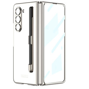 Fundas transparentes para teléfonos móviles GKK para Samsung Galaxy Z Fold5 con ranura para bolígrafo y diseño Pantom de vidrio frontal - Product Image 4