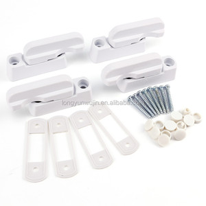 Modern Zinc Alloy Security <strong>Sash</strong> Blocker Jammer <strong>Locks</strong> <strong>for</strong> UPVC <strong>Windows</strong> &amp; Doors White Commercial Use Easy Installation - Product Image 5
