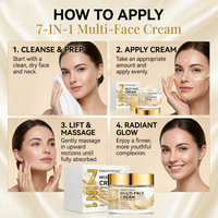 Crème hydratante pour le visage 7-en-1 au collagène et au rétinol, glycérine, raffermissante, éclaircissante, hydratante, lissante des ridules, soin quotidien de la peau, 50 ml