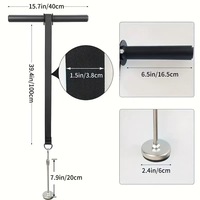 Rouleau de musculation pour poignet et avant-bras en plastique durable XL pour l'entraînement des bras et les exercices de fitness