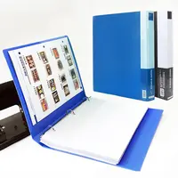 3 Ring Binder 3 Ring A4 Size Binder Plastic Folder With Clear Pockets Vinyl Cover Wholesale Chrome Finish Plastic 3 Ring Binder