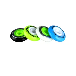 Rolo de patins inline com led de 72mm, preço favourável, pu, infusão, rodas de patins inline