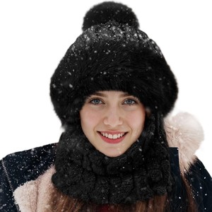 Customized Color <b>Beanie</b> Cap Neck Warmer Winter Wear Collections Wholesale Production Services <b>Beanie</b> Caps For <b>Women</b> Head Wear - Product Image 6