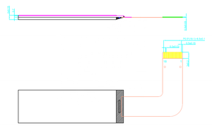 1.78 ''1.78インチ1.78インチ128x32解像度18ピンホワイトモノクロoledスクリーンUG-2832ASWWG01 SSD131駆動シリアルインターフェイス - Product Image 4
