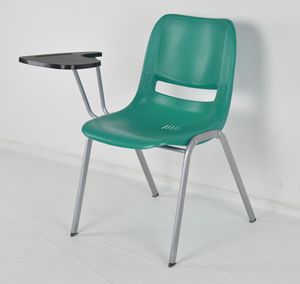 Chaise de bureau, de formation ou de conférence ergonomique empilable avec dossier monobloc en PP, style nordique moderne - Product Image 3