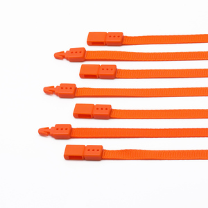 Etiqueta de Prenda de Alta Calidad, Etiqueta Colgante de Cuerda de Seda Plástica Naranja, Etiqueta de Sellado para <span class=keywords><strong>Ropa</strong></span> - Product Image 5