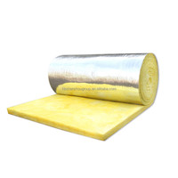 Couverture isolante moderne en laine de verre avec feuille d'aluminium, densité 48 kg/m³, épaisseur 25-200 mm