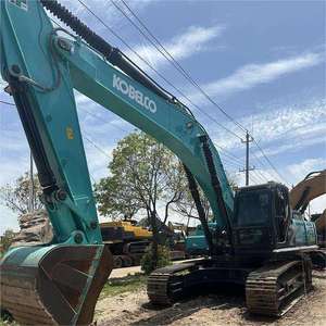 Excavatrice sur chenilles hydraulique de grande taille Kobelco SK350 d'occasion, modèle 2020, 35 tonnes, avec moteur, pompe et transmission haute performance - Product Image 4