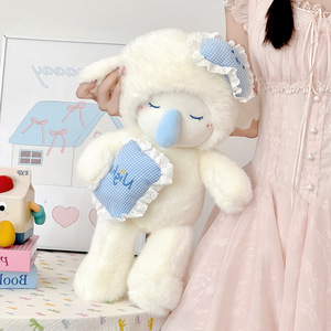 Dễ thương cừu sang trọng Đồ chơi buồn ngủ cừu Búp Bê Cô Gái như một món quà sinh nhật sáp kỹ thuật để giảm căng thẳng hoàn hảo ngủ đồng hành - Product Image 4