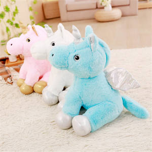 Ampliamente vendido, juguete de peluche de unicornio ecológico con alas, manta para bebé y juguetes para niños pequeños de 2 a 14 años, certificado EN71, mercado de EE. UU. - Product Image 6