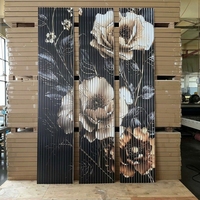 Panneau mural rainuré WPC résistant à l'humidité, assemblage sans joint, panneau composite en bois lamellé pour la décoration murale intérieure