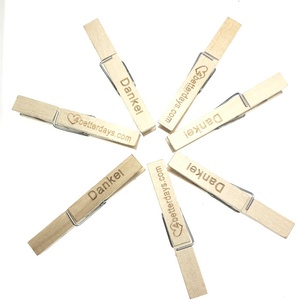 OEM Factory Decorative Bulk Wood Clothespins Wholesale Large <strong>Mini</strong> Bamboo Clip Hanging Craft Wooden Clothes <strong>Pegs</strong> - Product Image 4