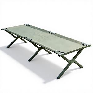 <span class=keywords><strong>Lit</strong></span> <span class=keywords><strong>pliant</strong></span> portable en acier au carbone pour l'extérieur, idéal pour le camping et les situations d'urgence (vente en gros) - Product Image 1