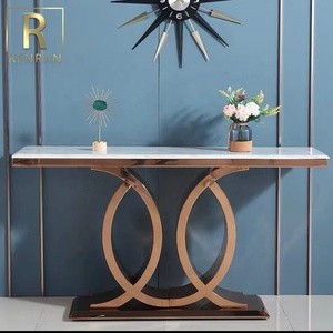 Muebles de diseño italiano para sala de estar, mesa de <span class=keywords><strong>consola</strong></span> <span class=keywords><strong>alta</strong></span> de mármol rectangular, moderna, decorativa, para pasillo - Product Image 3