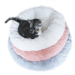 Luxus Plüsch weiche Haustier betten Beruhigendes Donut-Hunde bett und rundes Katzen sofa Extra groß wasch bar - Product Image 2