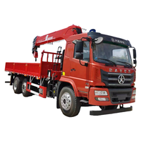 Le petit camion électrique de 8 tonnes a monté la grue de camion d'équipement de grue avec le treuil électrique