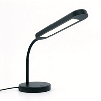 Lampe de lecture LED à panneau long, lampe de bureau à variateur tactile avec fonction veilleuse