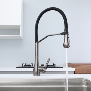 Súng Màu Xám Phổ Silicone <span class=keywords><strong>Hose</strong></span> Từ Hút Bồn Rửa Vòi Nước, Cao cấp Nóng Và Lạnh Rửa Lưu Vực Đồng Nhà Bếp Vòi Nước - Product Image 2