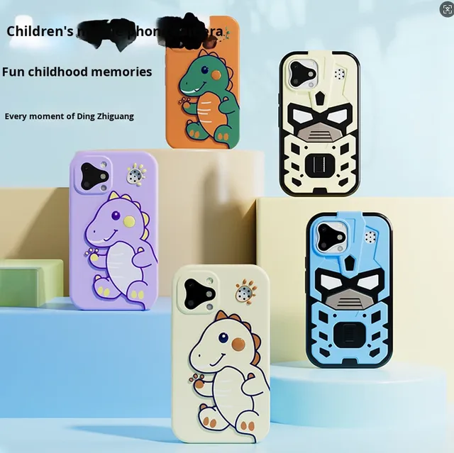 New D17 Children's Camera Phone 48MP HD Video Dual Camera ABS Material Cartoon Mini Cute Photography Game Function Cross-Border
