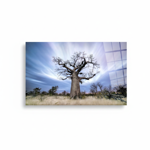 Baobab Tree <b>Canvas</b> Print African Nature Landscape Artwork Art Deco Panel Hanging <b>Wall</b> Art - Product Image 2