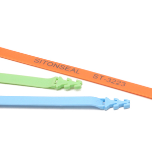 PN-PS2303 למשוך חזק אריזה ממוספר נייר חותמת תג אבטחה פלסטיק עבור גז לוגיסטיקה - Product Image 3