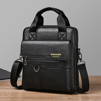 WEIXIER Nouveau Sac Bandoulière Homme en Cuir PU avec Poignée et Poches Avant – Vente en Gros, Personnalisable