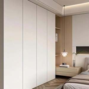 เฟอร์นิเจอร์ห้องนอนสไตล์มินิมอลสีขาวทันสมัย ตู้เสื้อผ้าไม้ทาสีสั่งทำขนาดพิเศษ สำหรับการปรับแต่งทั้งบ้าน ดีไซน์ใหม่ - Product Image 4