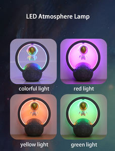 टीएफ के साथ सर्वश्रेष्ठ ब्लूटूथ स्पीकर rgb ब्लूटूथ स्पीकर, यूएसबी चुंबकीय समतल अंतरिक्ष यात्री वातावरण लैंप ब्लूटूथ लाइट स्पीकर - Product Image 4