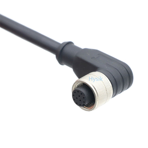 ชุดสายเคเบิลแบบมุมฉาก M12 12 ขั้ว สำหรับการติดตั้งแบบประหยัดพื้นที่ - Product Image 2