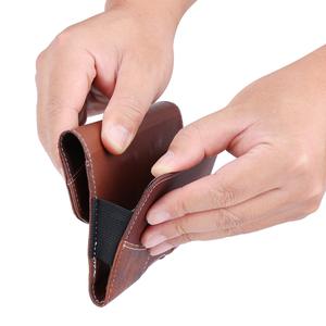 Funda de transporte universal de cuero genuino para teléfono móvil, funda con clip para cinturón horizontal de nailon híbrido para Samsung, iPhone 16, 15, 14 y 13 - Product Image 4