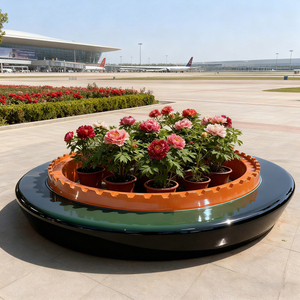 Y808 Sunflower Fiberglass <b>Sofa</b> Creative Leisure Seats Customized Twisted <b>Bench</b> Sitting Chair for School Outdoor Park - Product Image 2