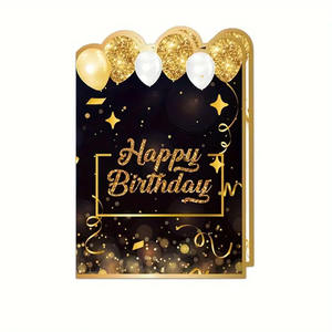 Biglietti d'Auguri Giganti Ecologici in Carta con Stampa in Oro per Feste di <span class=keywords><strong>Compleanno</strong></span> - Messaggi e Nomi Personalizzabili per Libro degli Ospiti - Product Image 6