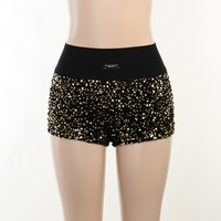Legging moulant à paillettes, Sexy et brillant, tendance, Mini, taille haute, fête, danse, vente en gros, 2023