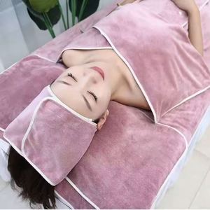 Beauty Salon Damask 400gsm Microfiber Towel <b>Set</b> with Custom Logo for Head/Face/Body <b>Massage</b>-Eco-Friendly Soft Towels - Product Image 1