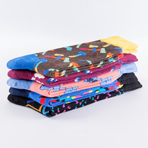 Calcetines de Algodón 200N con Diseño Creativo, Estampado Gráfico, Color Martillo, Volcán, Geométrico, Triángulo, Cuadrado, Novedad para Hombre, Adulto - Product Image 3