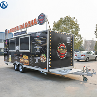 Remorque alimentaire Honlu, remorque de restauration mobile pour festivals, marchés, parcs alimentaires, événements et services de livraison rapide
