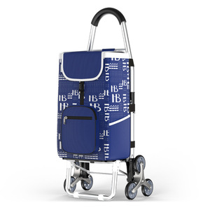 Carrito <span class=keywords><strong>de</strong></span> Compras Plegable para Subir Escaleras con Asiento, Carrito <span class=keywords><strong>de</strong></span> Supermercado 2 en 1 Resistente con Bolsa Impermeable <span class=keywords><strong>de</strong></span> 50L - Product Image 1
