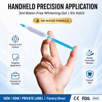 Gel blanchissant sans eau 3ml 6% peroxyde d'hydrogène, seringue de blanchiment dentaire à usage unique, formule anhydre, marque privée