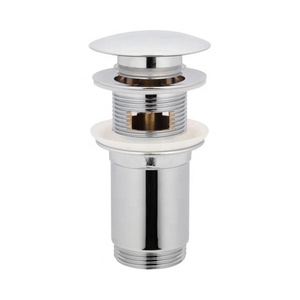 حوض غسيل النفايات مشقوق بالوعة التوصيل النحاس أداة تصريف منبثقة انقر الثرثرة تجفيف Kingchun بالوعة مع تجاوز للحمام - Product Image 1